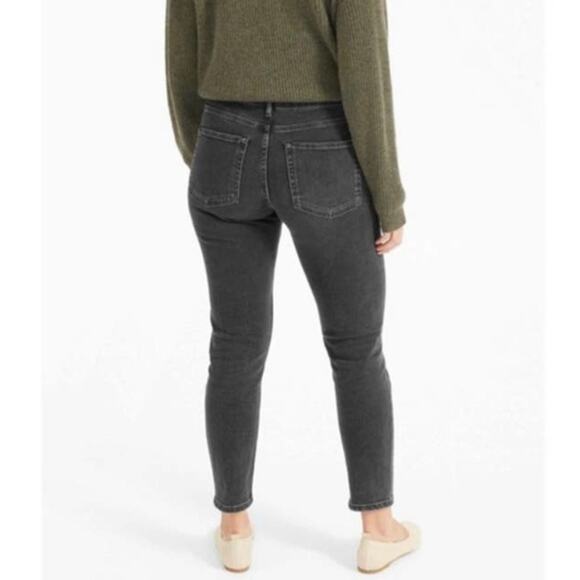 EVERLANE Gray Mid Rise Vintage Wash‎ Skinny Ankle Denim Jeans Size 32 Regular - Picture 11 of 11